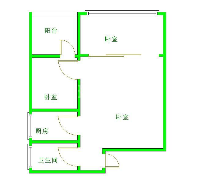 川粮大院  2室1厅1卫   2000.00元/月室内图1