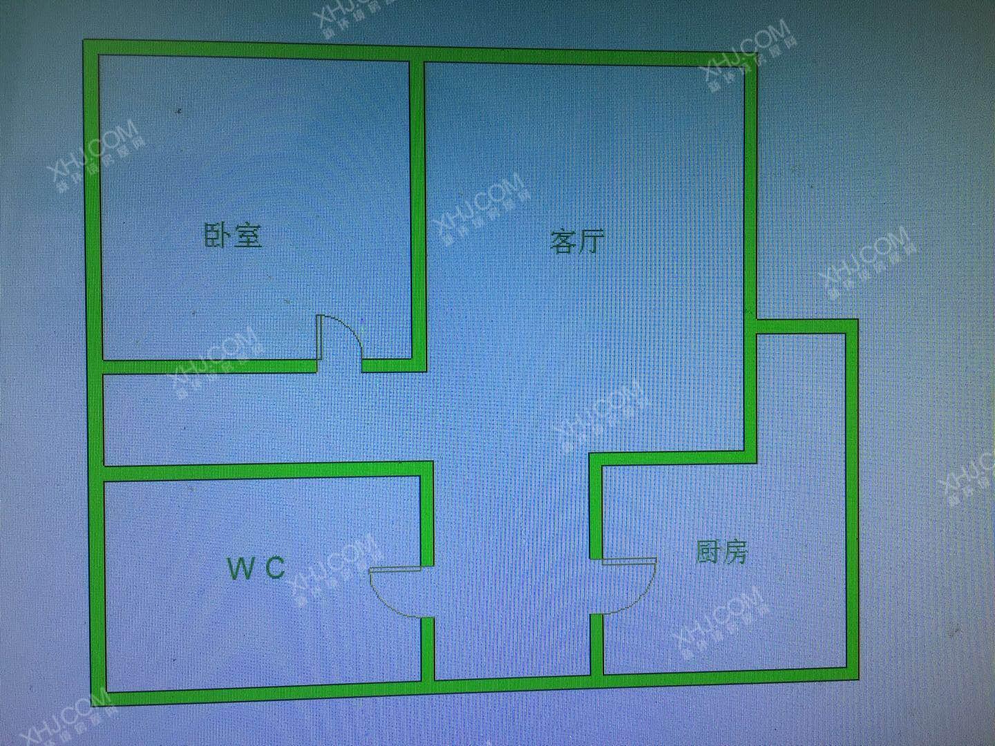 公园西  1室1厅1卫   1600.00元/月室内图1