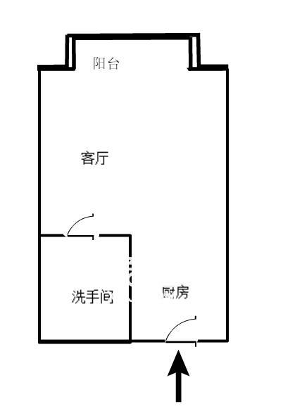 株洲恒大名都  1室0厅0卫    30.0万户型图