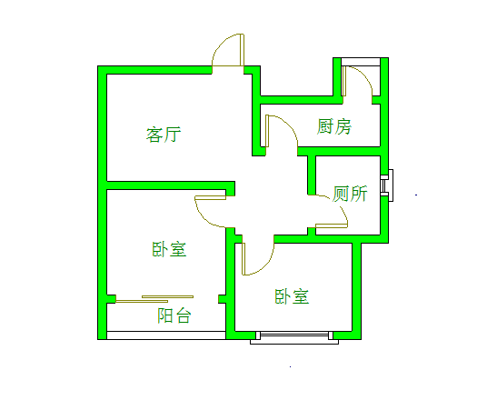 培风小区200号  2室1厅1卫   1350.00元/月室内图1