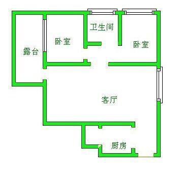 保利星座  1室1厅1卫   1500.00元/月室内图1