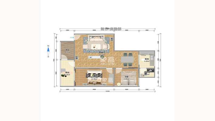 人造板厂宿舍（新河北堤1号）室内图2