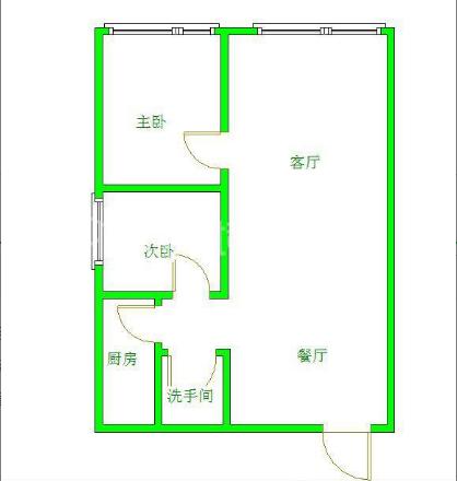 知贤坊  2室1厅1卫   122.00万户型图