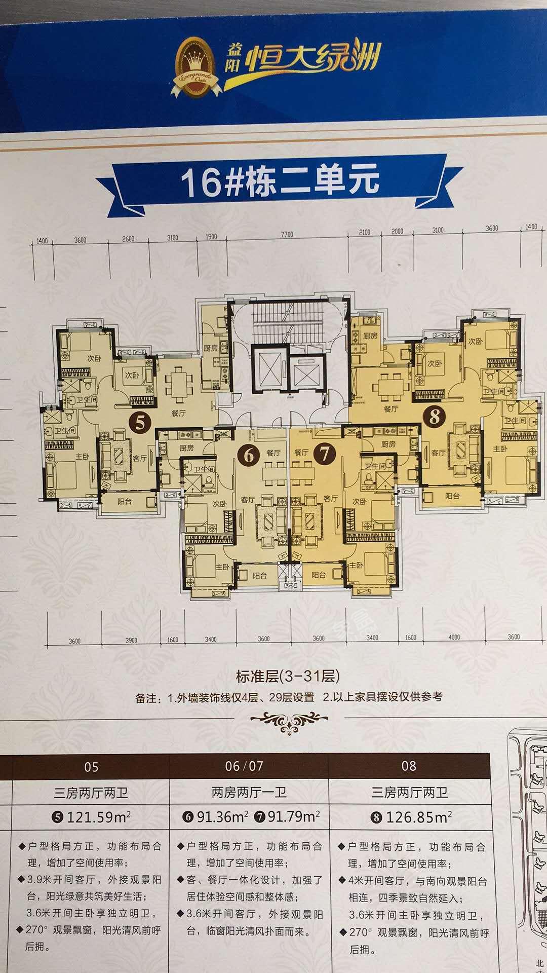 郑州恒大绿洲户型图图片