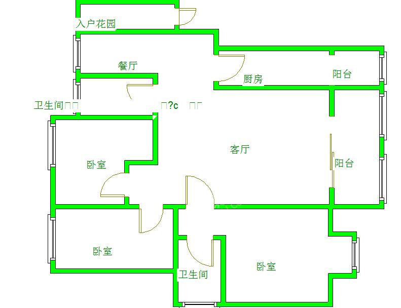 航天佳苑  3室2厅2卫   3000.00元/月室内图1