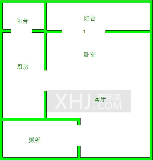 南湖半岛  1室1厅1卫   1100.00元/月室内图1