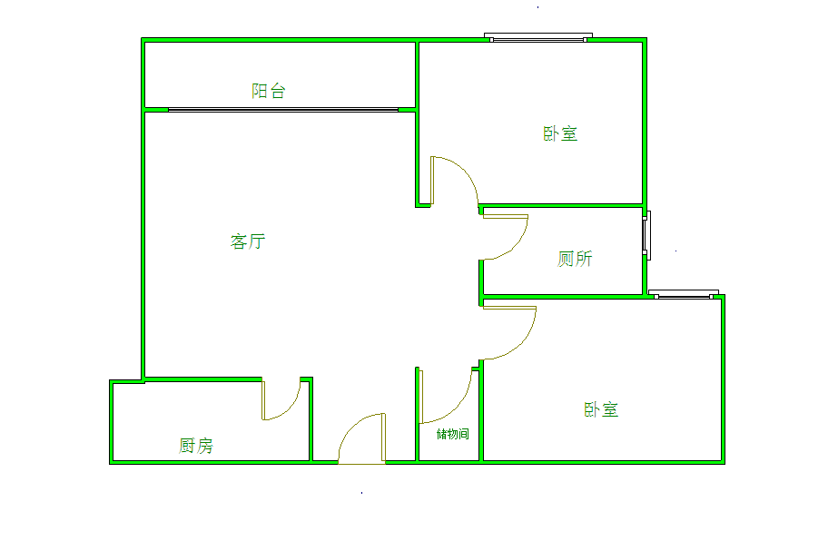 建发金沙里  2室2厅1卫   2900.00元/月室内图1