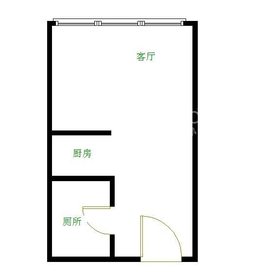 保利心语花园二期  1室1厅1卫   2000.00元/月室内图1