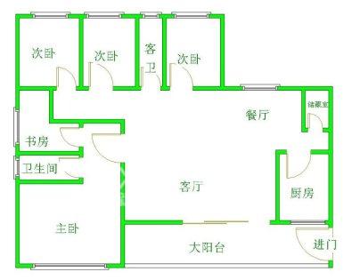 金阳世纪城龙泽苑  5室2厅2卫   260.00万