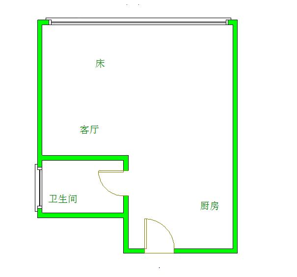 俊发时光俊园  1室1厅1卫   2000.00元/月室内图1