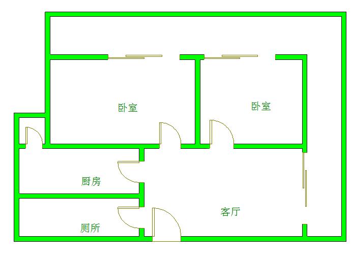 天鹅湖花园  2室1厅1卫   3500.00元/月室内图1