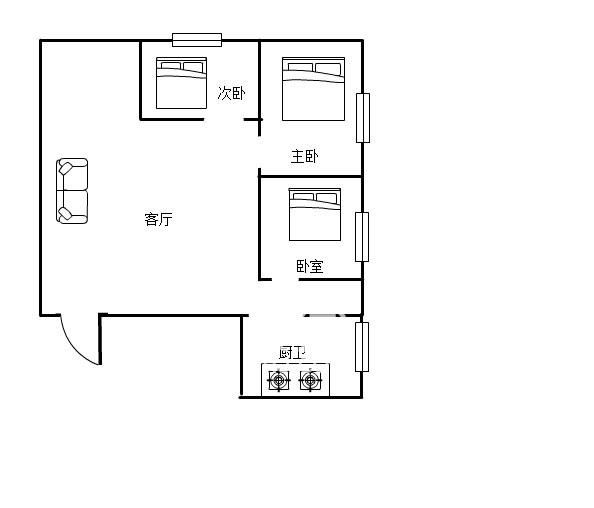 沿江南路散盘室内图2