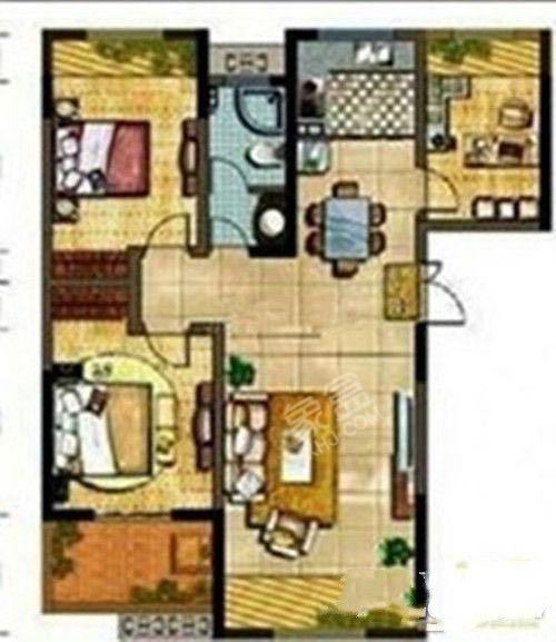 融侨馨苑  3室2厅1卫   205.00万户型图