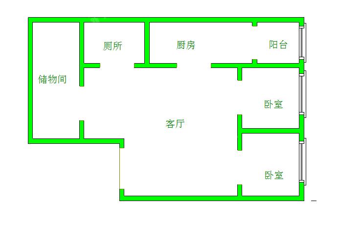 智地哥谭LOFT公寓  1室1厅1卫   2000.00元/月室内图1