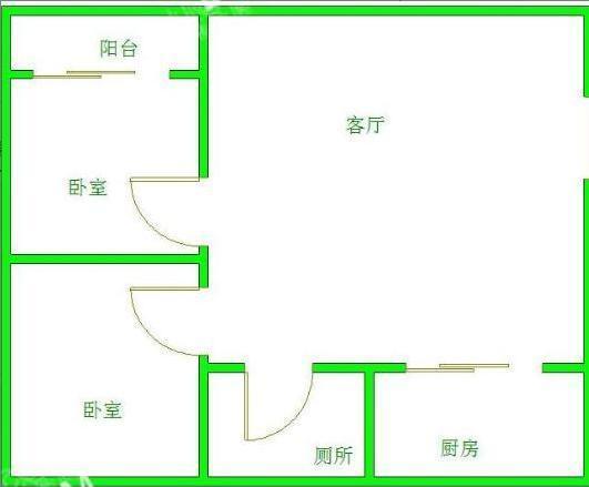 天府鹤林-东区（二期）  2室1厅1卫   1500.00元/月室内图1