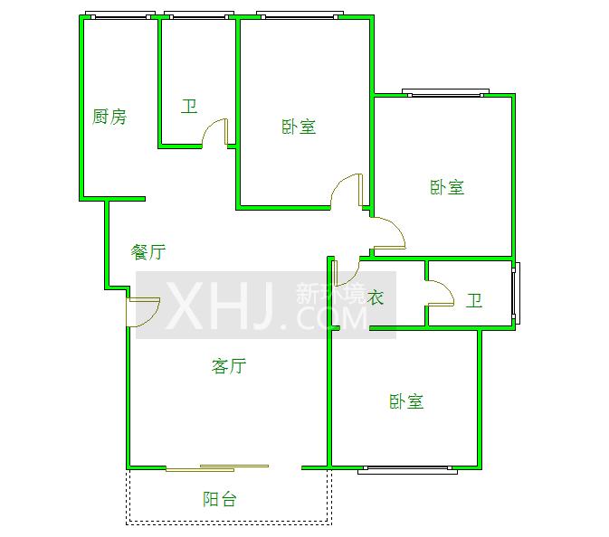 齐力光华岁月  3室1厅1卫   305.00万