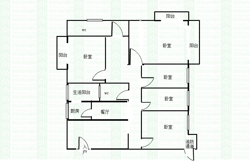 金沙鹭岛一期  5室2厅2卫   7000.00元/月室内图1