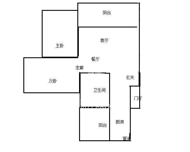 （醴陵）世纪花园  4室2厅2卫    88.0万室内图1