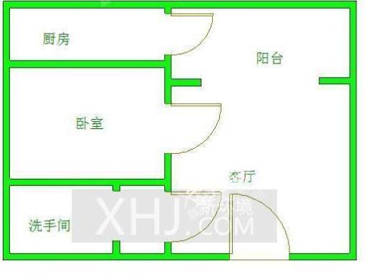 天府鹤林-东区（二期）  1室1厅1卫   1300.00元/月室内图1