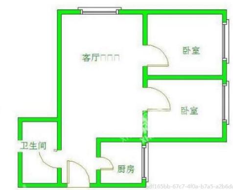 二江花园  2室2厅1卫   1700.00元/月室内图1