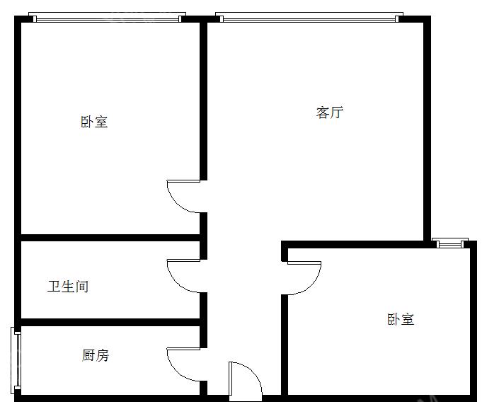 一品CG  2室1厅1卫   2600.00元/月室内图1