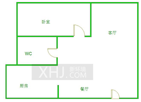 朗基龙堂  1室1厅1卫   130.00万室内图1