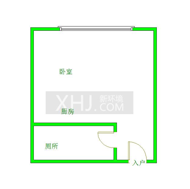 置信玉园清水湾  1室0厅1卫   1200.00元/月室内图1