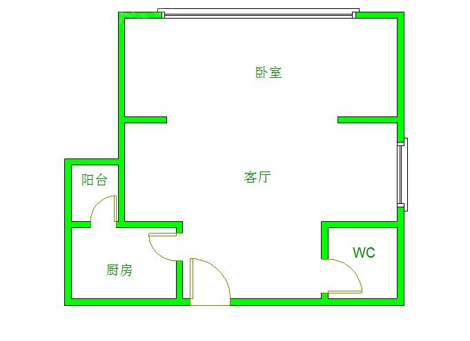 双玺  1室0厅1卫   1700.00元/月室内图1