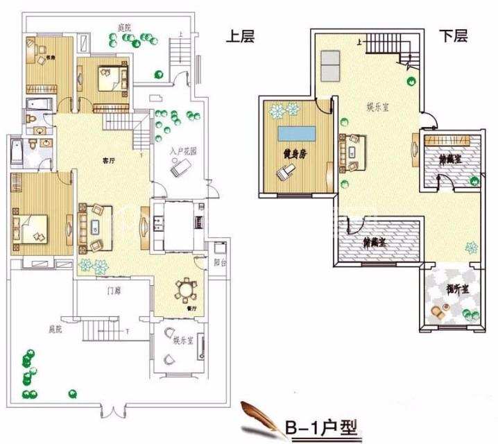 三和公寓  1室1厅1卫   1300.00元/月室内图1