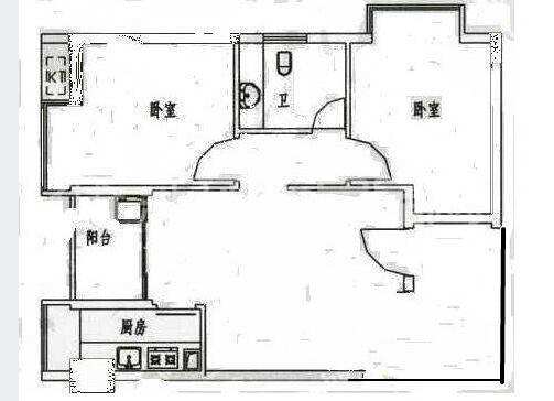 望江公寓 3室2厅1厨2卫 2300.00元/月室内图1