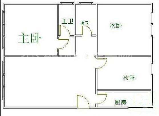 望江公寓  3室2厅1卫   2700.00元/月室内图1