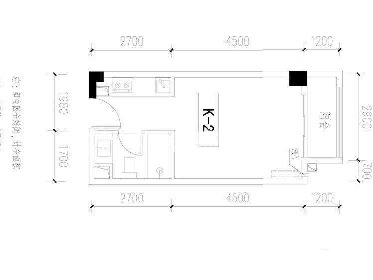 龙湾国际（紫湖香醍）  2室2厅1卫    2000.0元/月室内图1